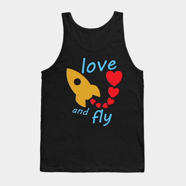 Love and fly - Valentine Tank Top by SpassmitShirts